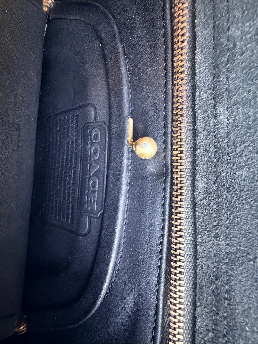 Vintage Coach NyC Fold Over Kisslock Coin Clutch